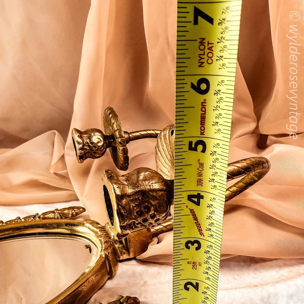 Brass Mirrored Wall Sconce